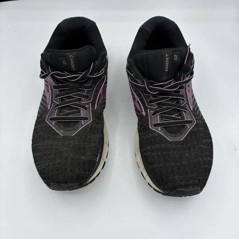 Brooks Sneakers‎ Womens Size 9.5 B Ghost 12 Running Walk Black Purple